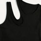 Basic Asymmetric Crop Tank Top 