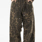 Punk Leopard Drawstring Cargo Pants