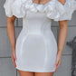 Luca mini dress - white 