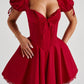 Vallea mini dress – red