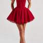 Vallea mini dress – red