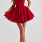 Vallea mini dress – red