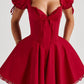 Vallea mini dress – red