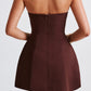 Marzia Mini Dress - Brown