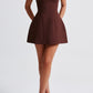 Marzia Mini Dress - Brown
