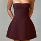 Marzia Mini Dress - Brown