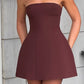 Marzia Mini Dress - Brown