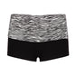 Vintage stitching shorts with zebra print