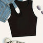 Basic Asymmetric Crop Tank Top 