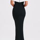 Fiorella Midi Dress - Black/White 