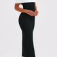 Fiorella Midi Dress - Black/White 