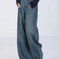 Blue Vintage Versatile High Waist Baggy Boyfriend Jeans