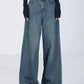 Blue Vintage Versatile High Waist Baggy Boyfriend Jeans