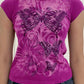 Beetroot Purple Vintage Butterfly Baby T-Shirt