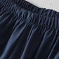 Navy blue retro sport baggy pants with stripes