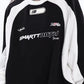 Hip Hop Oversize Raglan Sweatshirt with Slogan