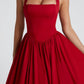 Paolina Midi Dress – Red
