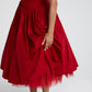Paolina Midi Dress – Red