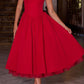 Paolina Midi Dress – Red