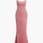 Classic Adjustable Straps Maxi Slip Dress