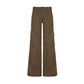 Brown vintage American low waist split flare jeans
