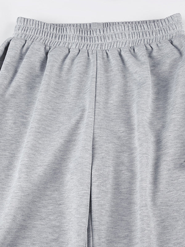 Grey Vintage Street Sweatpants with Side Bow