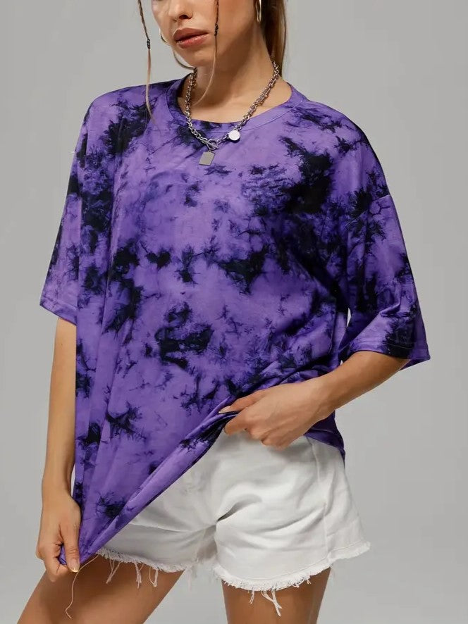 Punk Oversized Tie Dye T-Shirt 