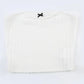 White Y2K Textured Bow Bandeau Top