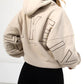 Solid 90s Letter Print Oversized Hoodie