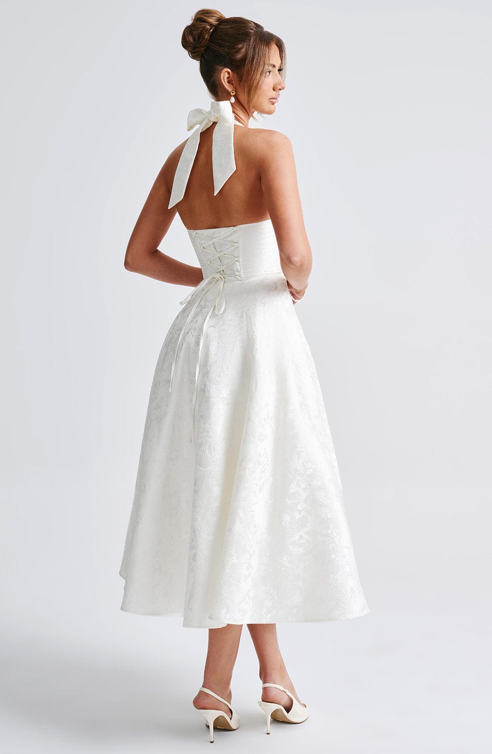 Clara Midi Dress - Ivory