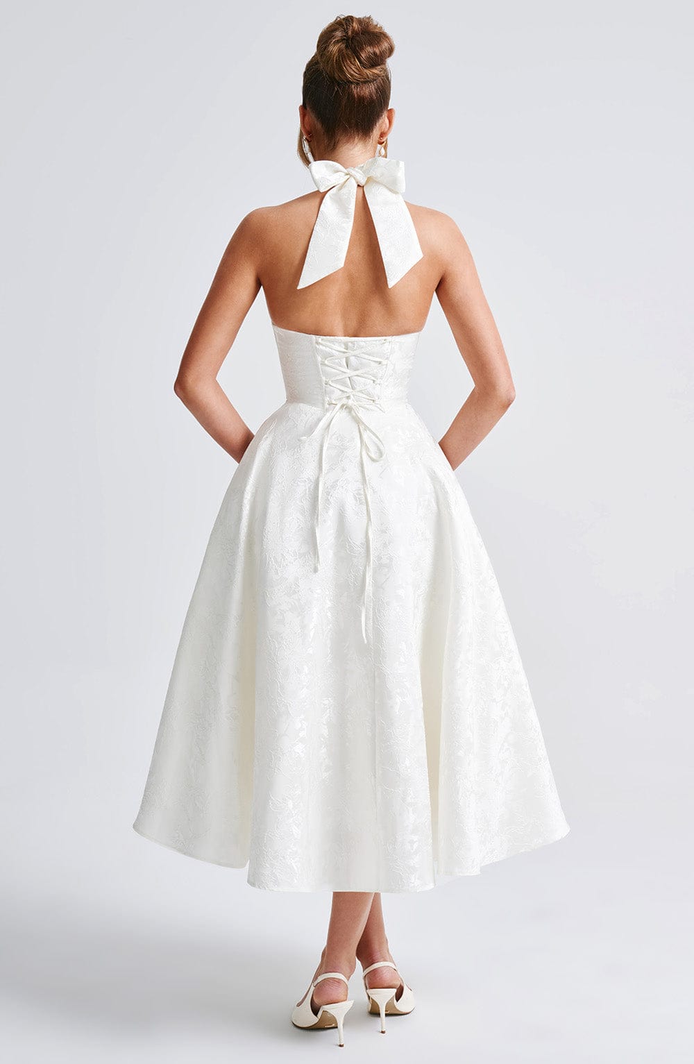 Clara Midi Dress - Ivory