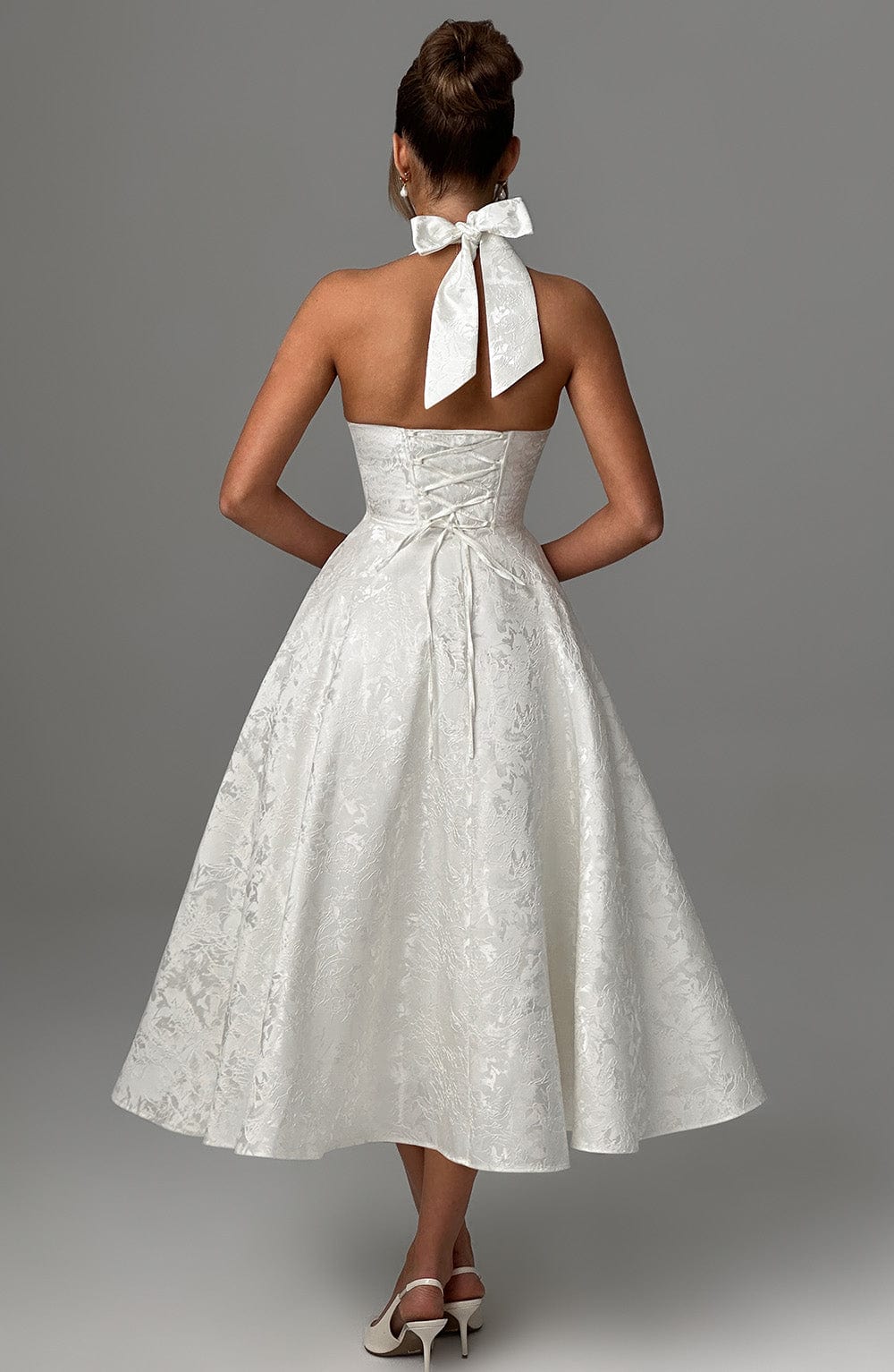 Clara Midi Dress - Ivory