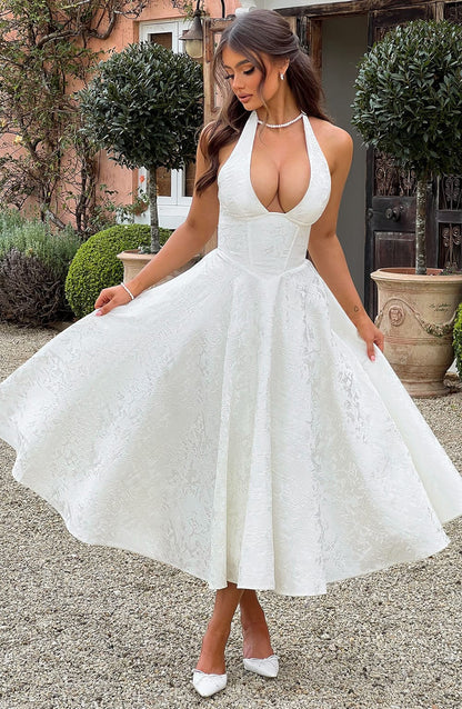 Clara Midi Dress - Ivory