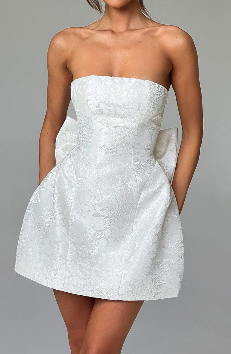 Honora Mini Dress – Ivory