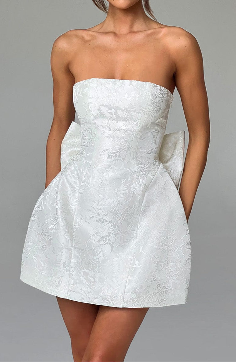 Honora Mini Dress – Ivory