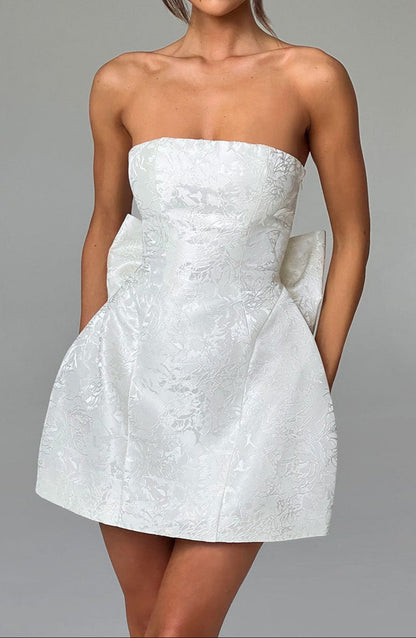 Honora Mini Dress – Ivory