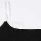 Contrast Black Cami Top with Lace Trim