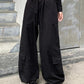 Vintage baggy cargo pants with drawstring and large pockets