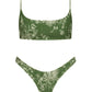 Cute smocked bikini set with floral print
