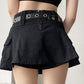 Vintage Mini Skirt with Lined Cargo Pockets