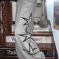 Baggy sweatpants with star embroidery