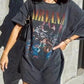 Retro Black Rock Man Graphic Oversize T-Shirt 