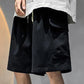 Black Vintage Casual Baggy Cargo Shorts