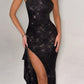 Linda Maxi Dress - Black Glitter 