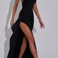 Linda Maxi Dress - Black Glitter 