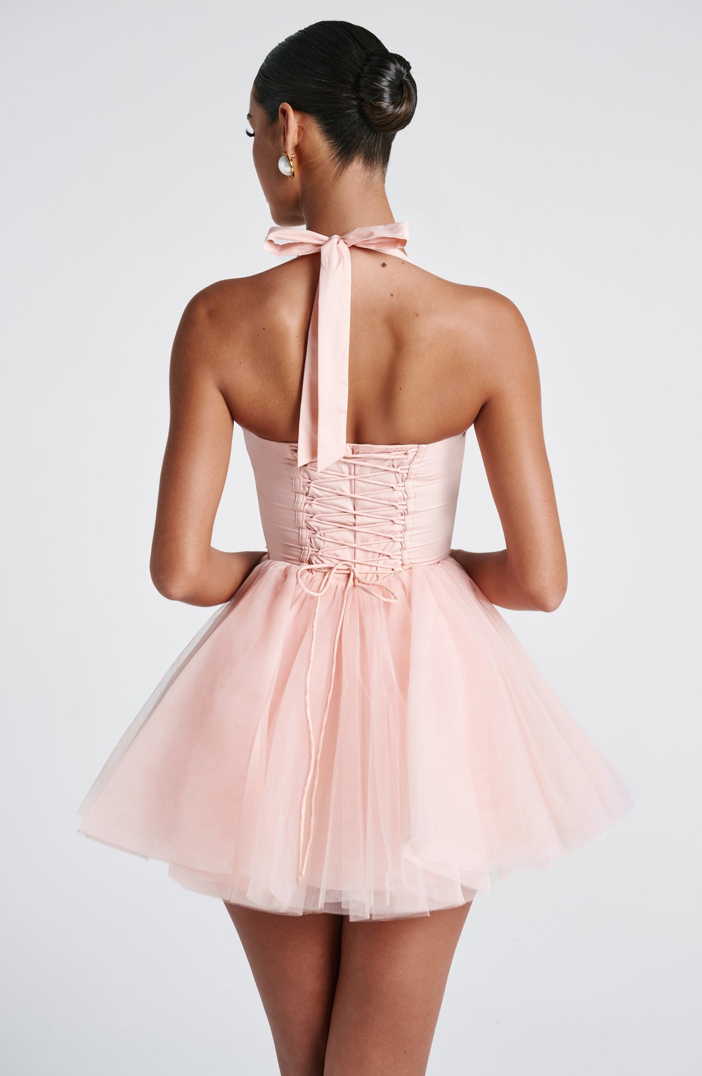 Pazienza Mini Dress – Soft Peach