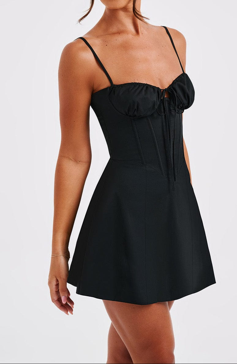 Elvera Mini Dress – Black