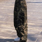 Green Hip Hop Loose Fit Camo Cargo Pants