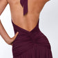 Concetta maxi dress – cherry lacquer 