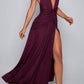 Concetta maxi dress – cherry lacquer 